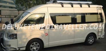 9 seater toyota commuter grand hiace mini van hire in delhi
